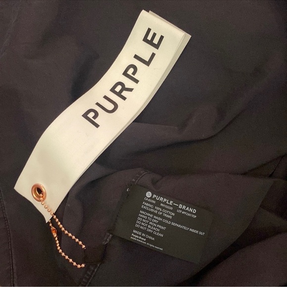 Purple Brand Faded Cotton Poplin Shirt - Picture 7 of 7